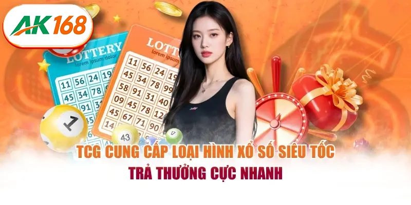 TCG cung cấp loại hình xổ số siêu tốc trả thưởng cực nhanh